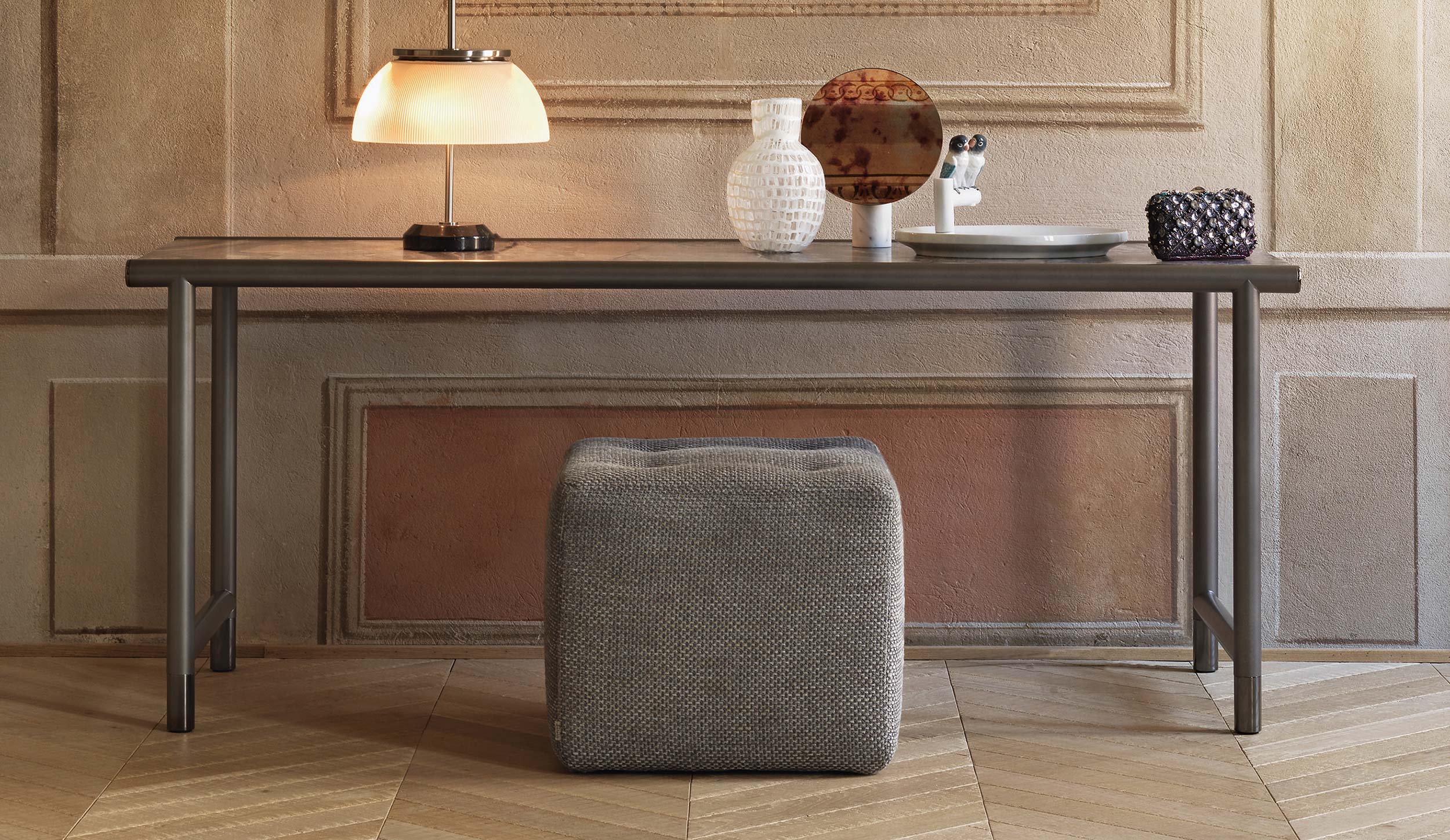 Iko bench and pouf - Flou